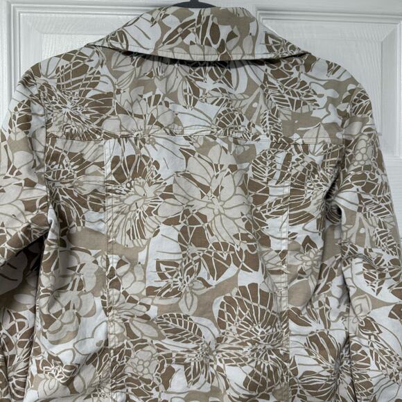 Addition by Chico's Women's Floral Button Front Jacket Size 1 - Picture 10 of 11